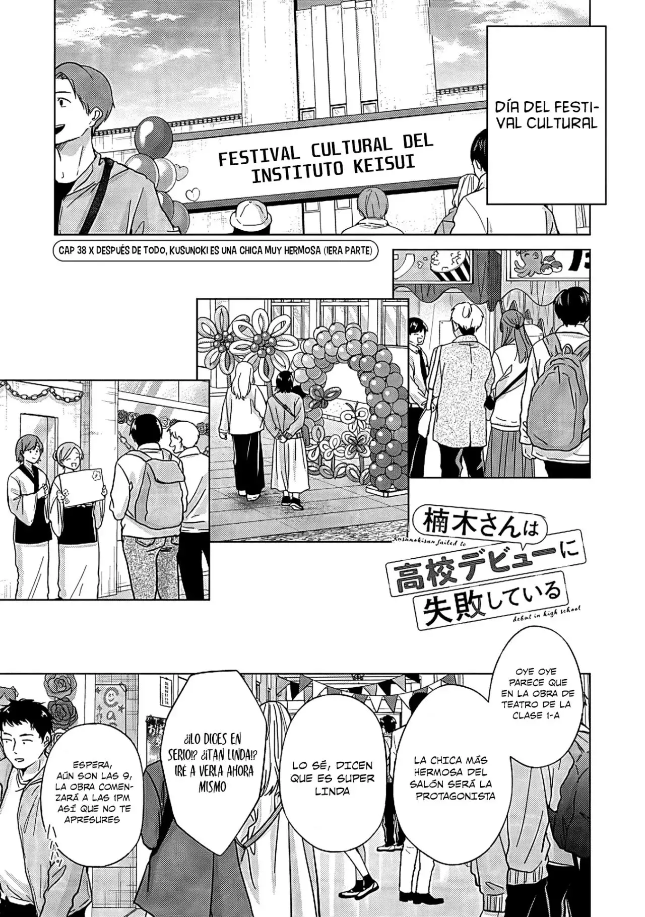 Kusunoki-san wa koukou Debut ni Shippaishiteiru - Capítulo 38 - Página 2 - LectorTMOo