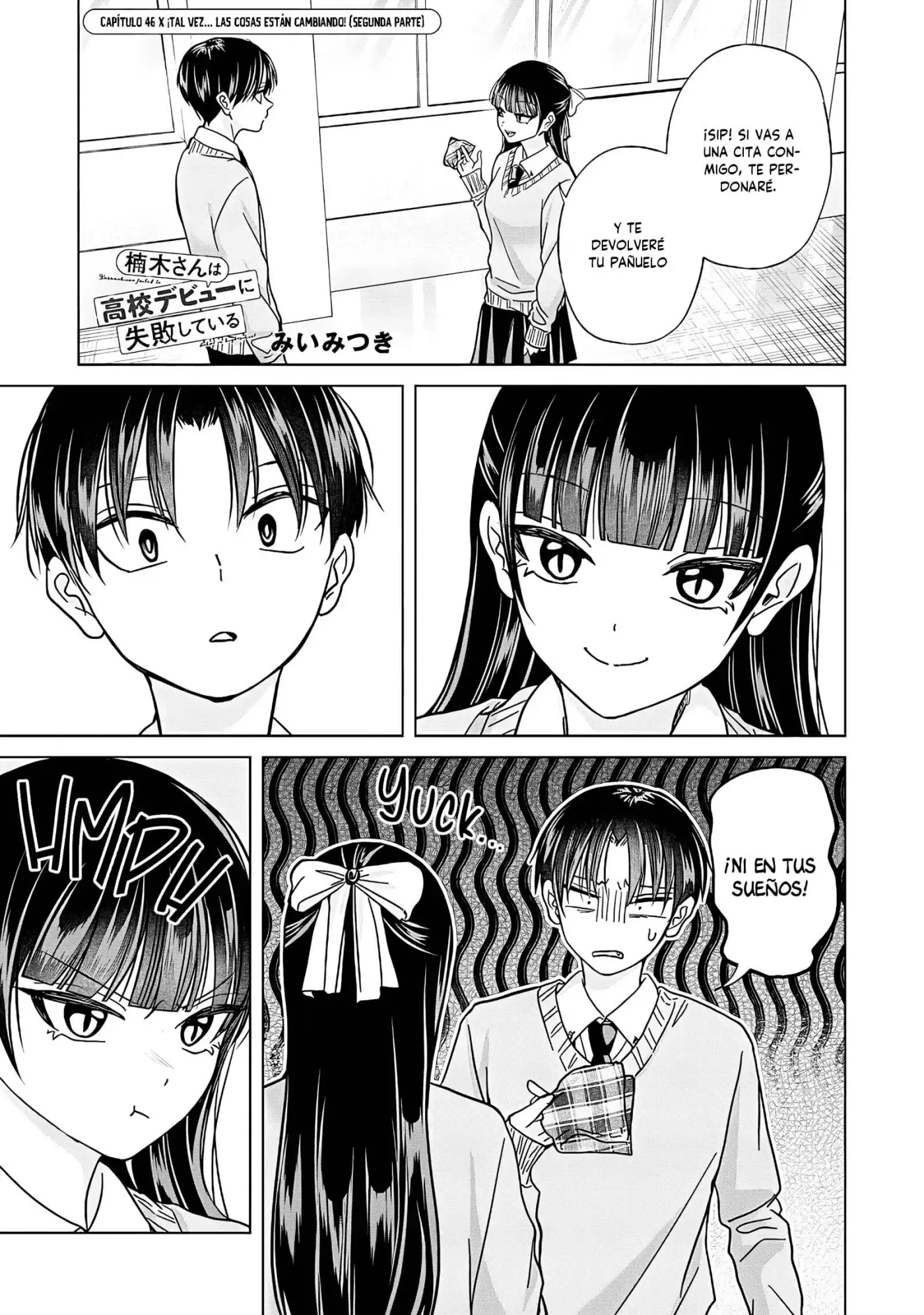 Kusunoki-san wa koukou Debut ni Shippaishiteiru - Capítulo 46 - Página 14 - LectorTMOo