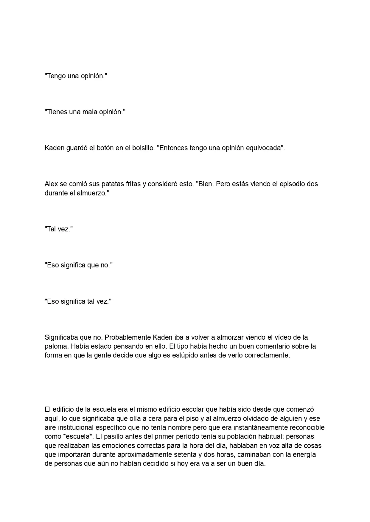 La pregunta que devora (Novela) capítulo 2 página 5