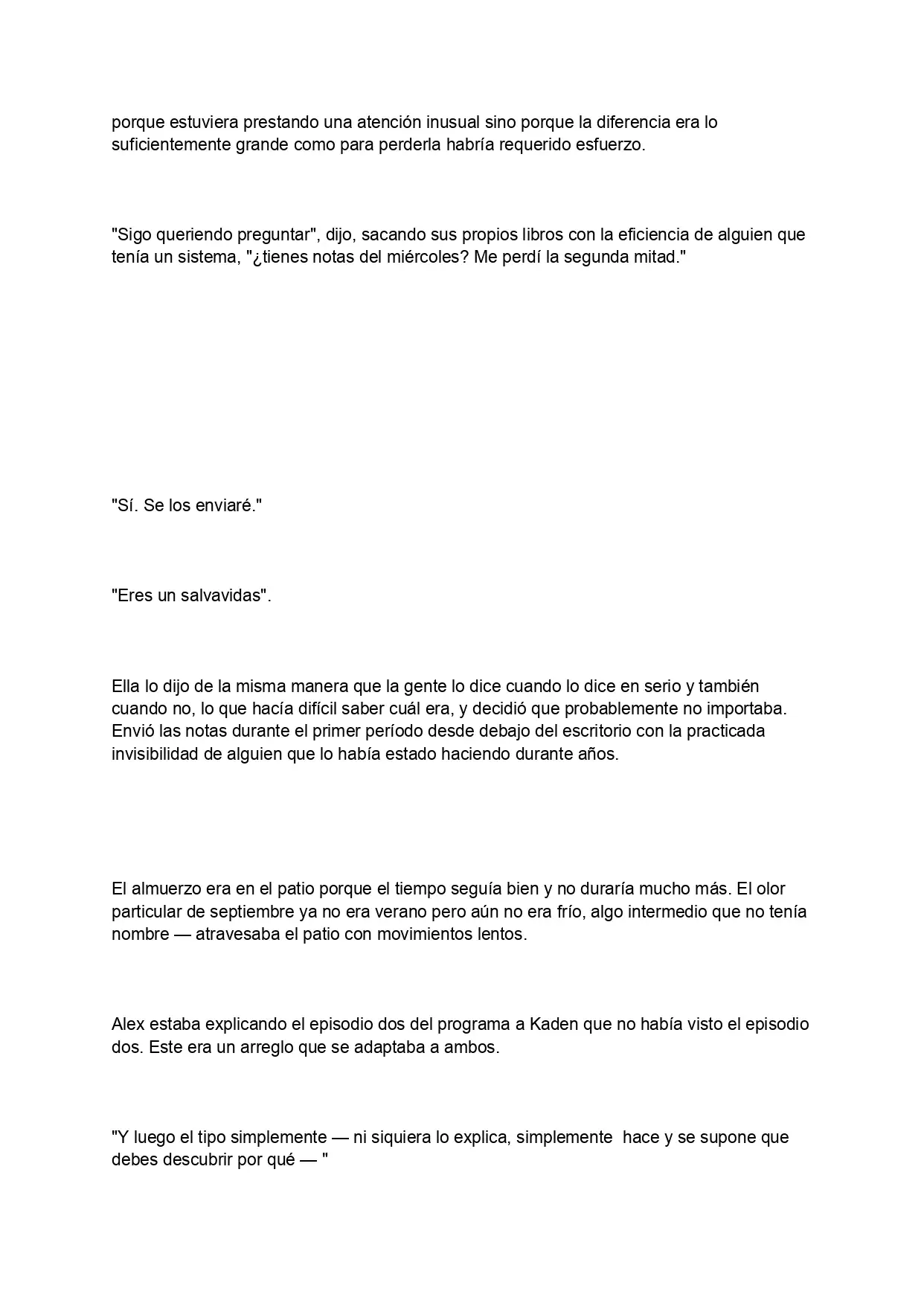 La pregunta que devora (Novela) capítulo 2 página 6