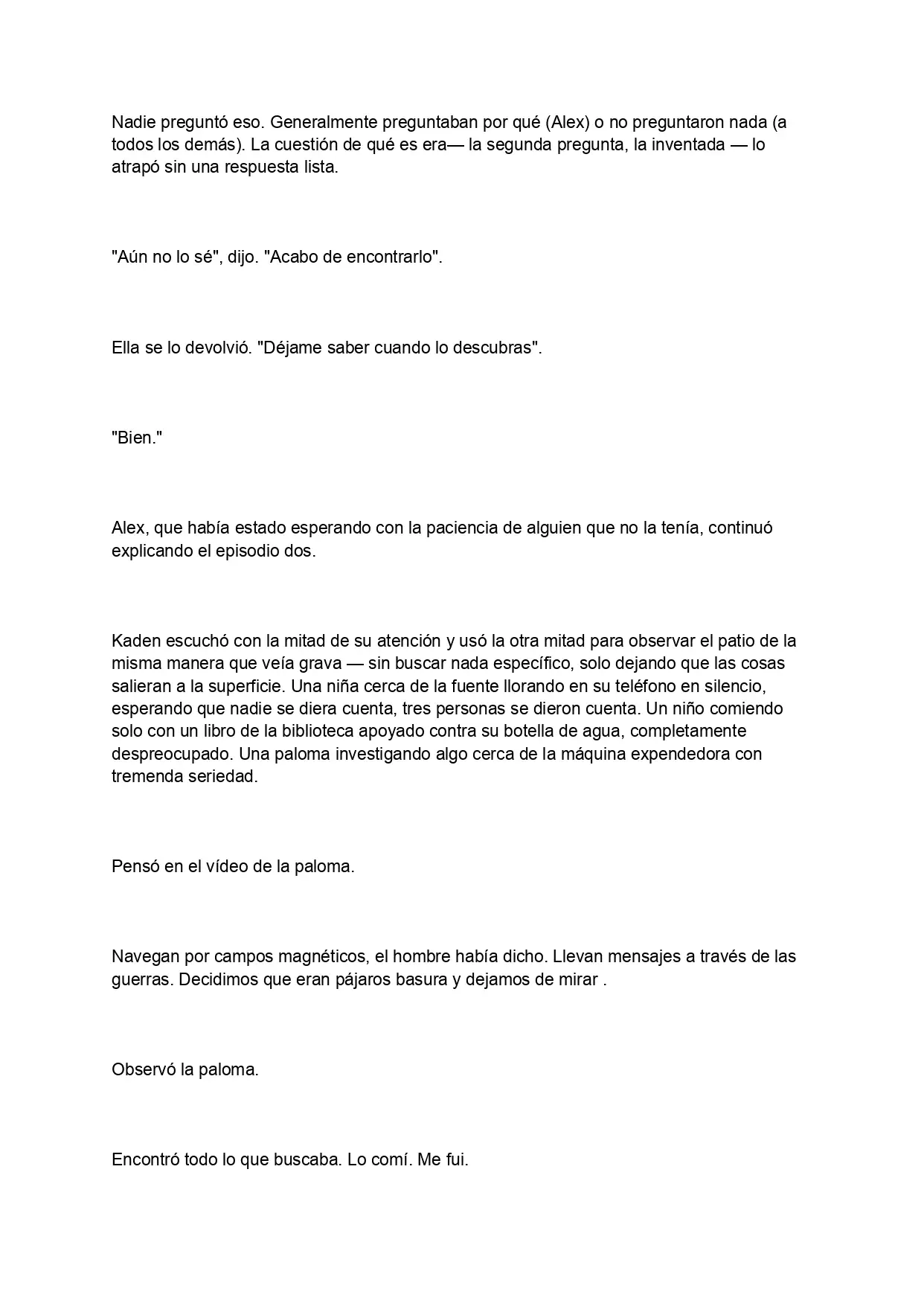 La pregunta que devora (Novela) capítulo 2 página 8
