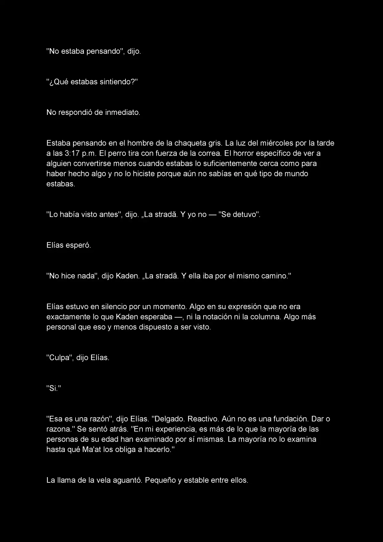 La pregunta que devora (Novela) - Capítulo 7 - Página 8 - LectorTMOo