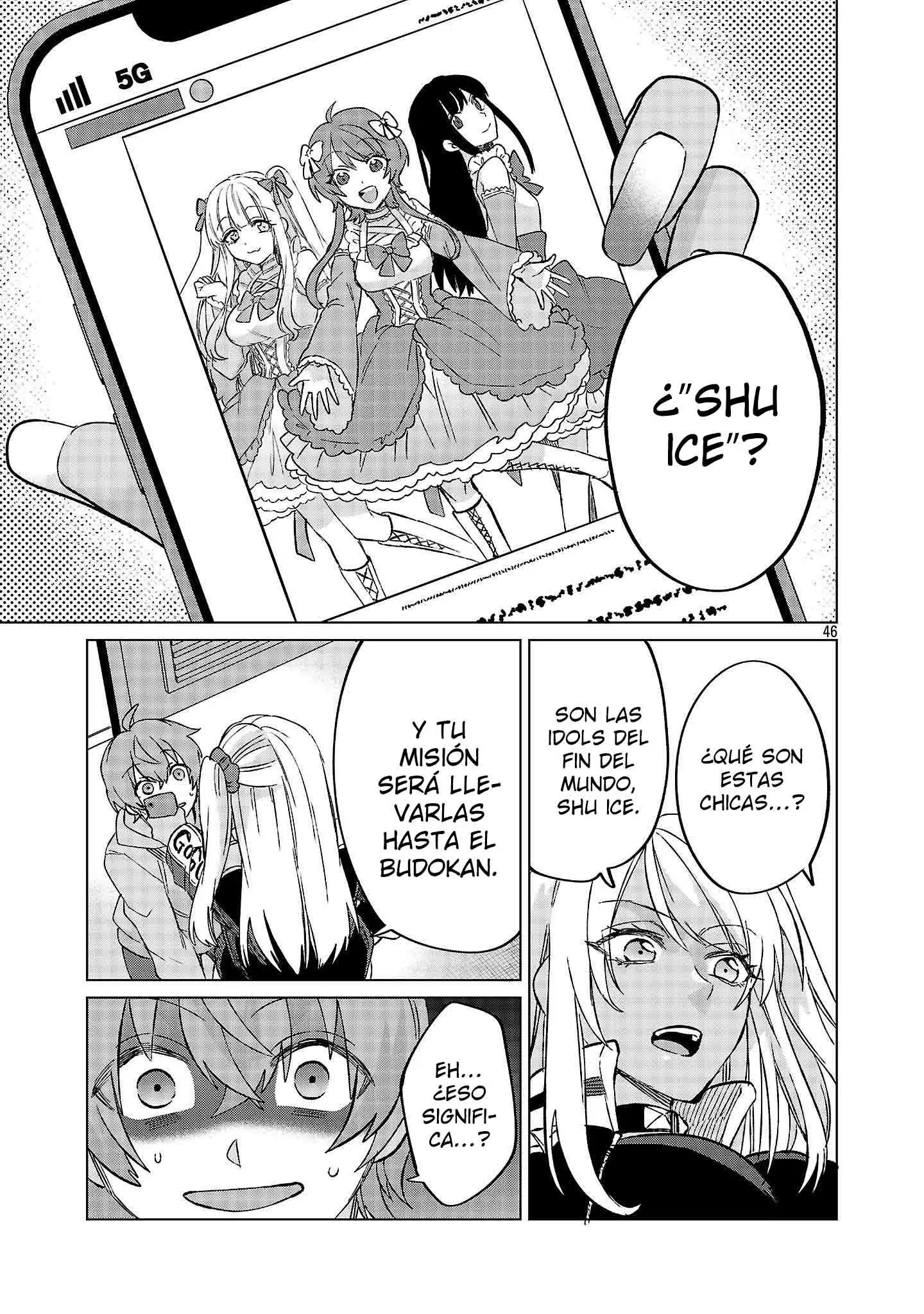¡Malditas idols inutiles! Si no llevo a estas idols al Budokan, ¡la presidenta gal me vendera los organos internos! - Capítulo 1 - Página 46 - LectorTMOo