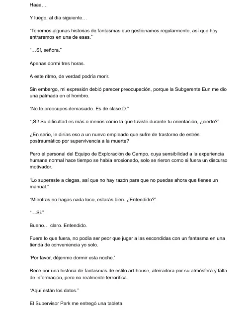 Me meti en una historia de fantasmas, pero aun asi tengo que trabajar (Novela) - Capítulo 10 - Página 5 - LectorTMOo