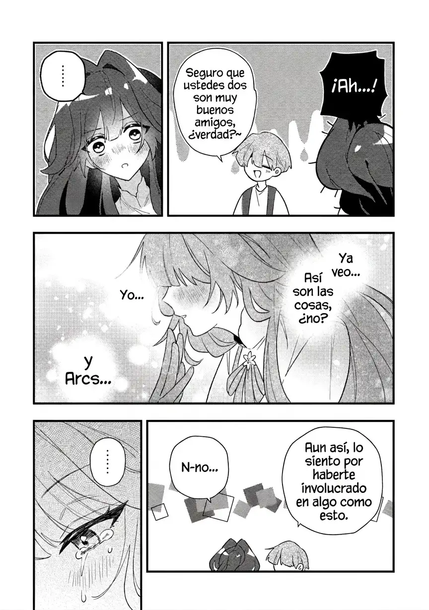Me reencarne en el amigo de la infancia de la villana que cae en la oscuridad. Si ella cae, es un final fatal garantizado, asi que me converti en el mas fuerte... ¿Pero acaso ella no habia caido ya en la oscuridad [y se habia convertido en yandere]? - Capítulo 9 - Página 14 - LectorTMOo