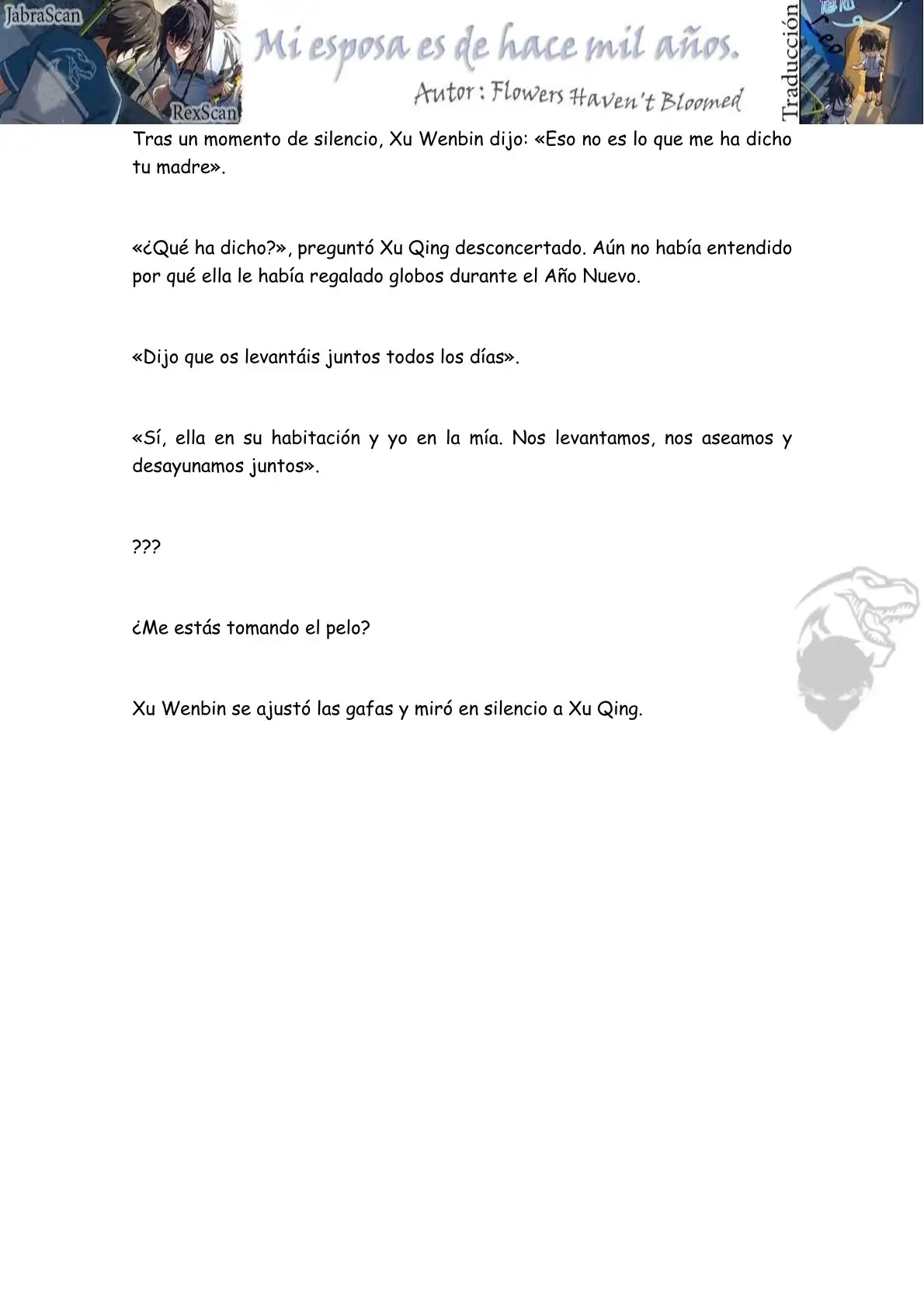 Mi Esposa Es De Hace Mil Años (Novela) - Capítulo 123 - Página 8 - LectorTMOo