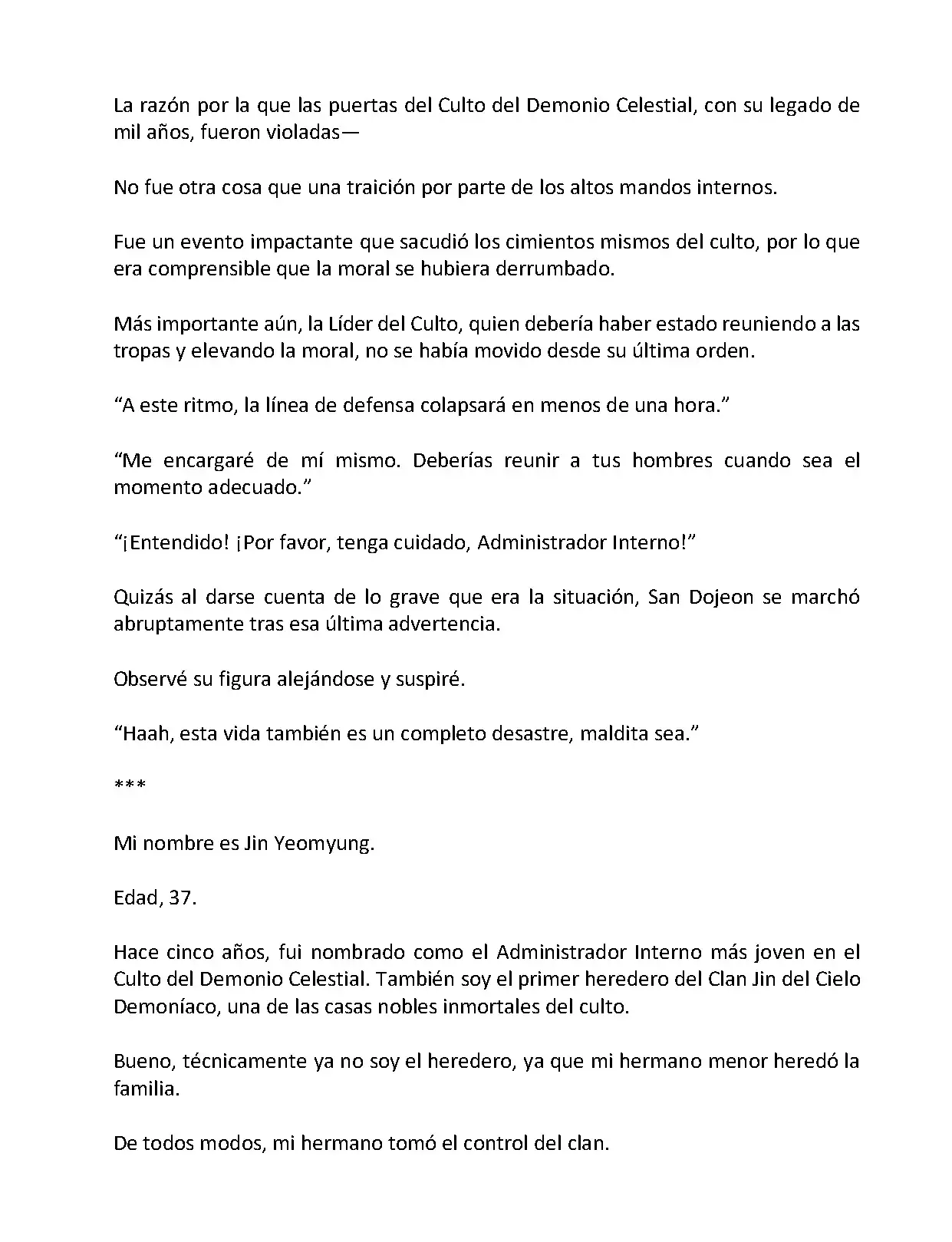 Mi Esposa es la Lider del Culto Demoniaco (Novela) - Capítulo 1 - Página 7 - LectorTMOo