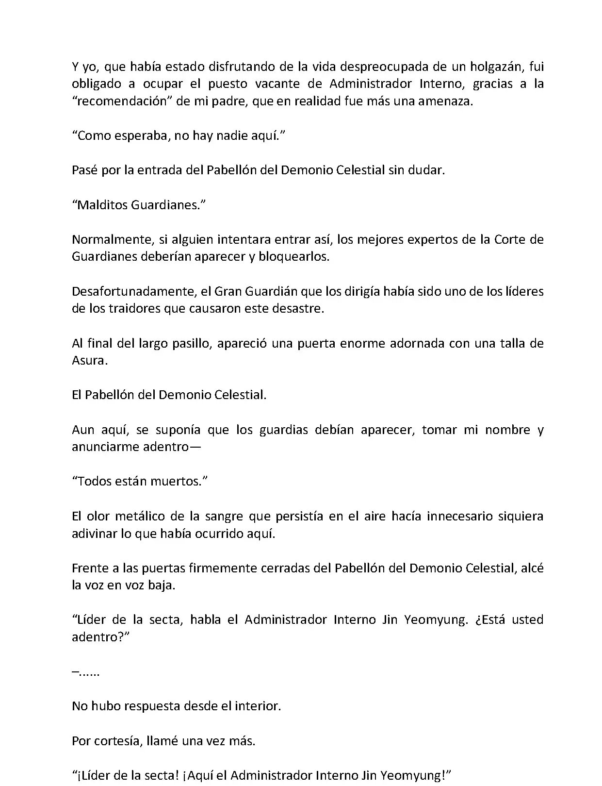 Mi Esposa es la Lider del Culto Demoniaco (Novela) - Capítulo 1 - Página 8 - LectorTMOo