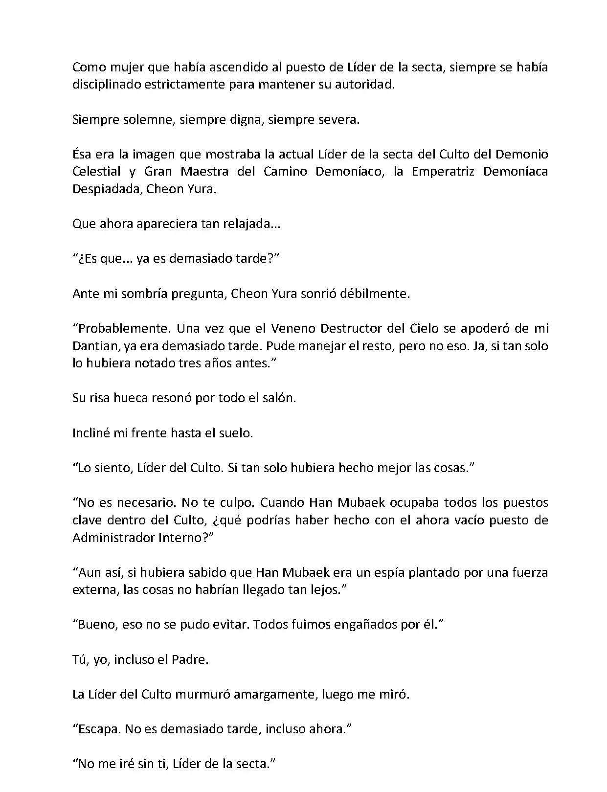 Mi Esposa es la Lider del Culto Demoniaco (Novela) - Capítulo 1 - Página 15 - LectorTMOo