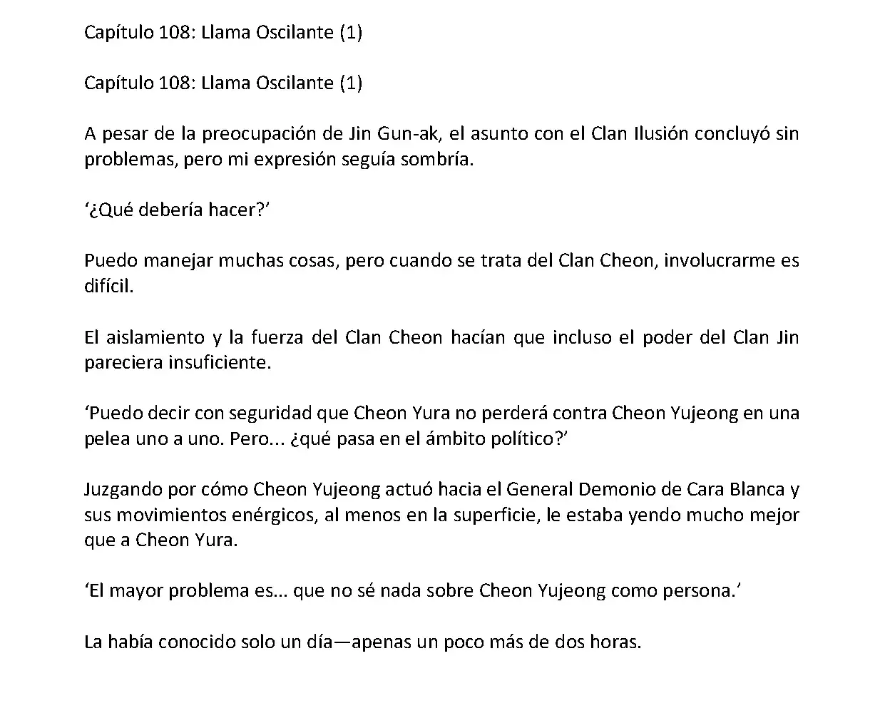 Mi Esposa es la Lider del Culto Demoniaco (Novela) - Capítulo 108 - Página 2 - LectorTMOo
