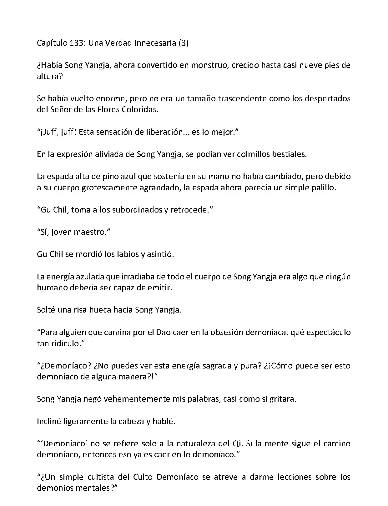 Mi Esposa es la Lider del Culto Demoniaco (Novela) - Capítulo 133 - Página 3 - LectorTMOo