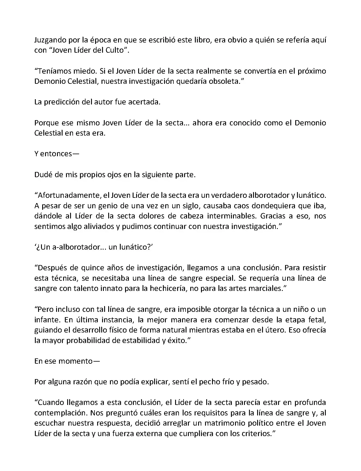 Mi Esposa es la Lider del Culto Demoniaco (Novela) - Capítulo 136 - Página 6 - LectorTMOo