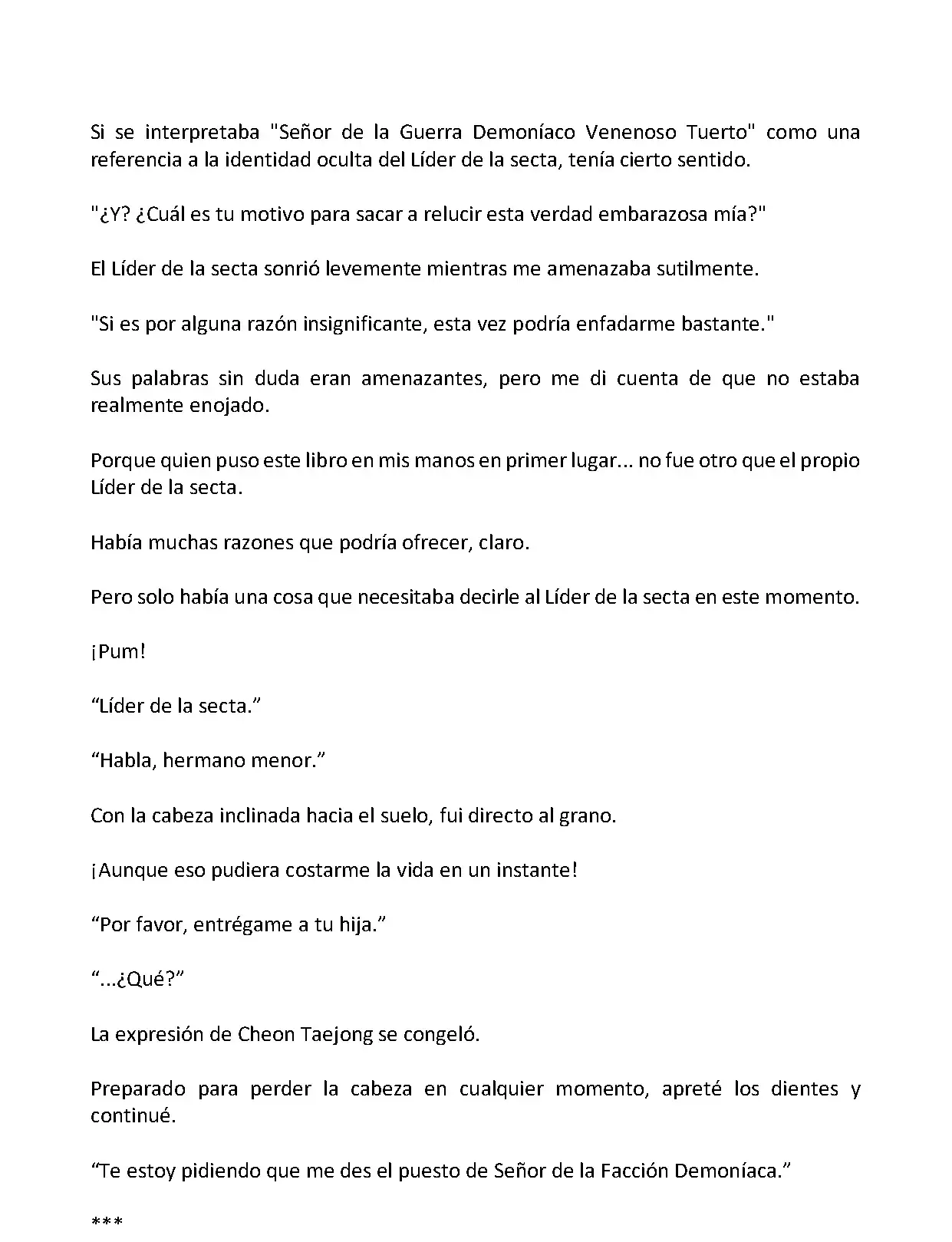Mi Esposa es la Lider del Culto Demoniaco (Novela) - Capítulo 143 - Página 5 - LectorTMOo