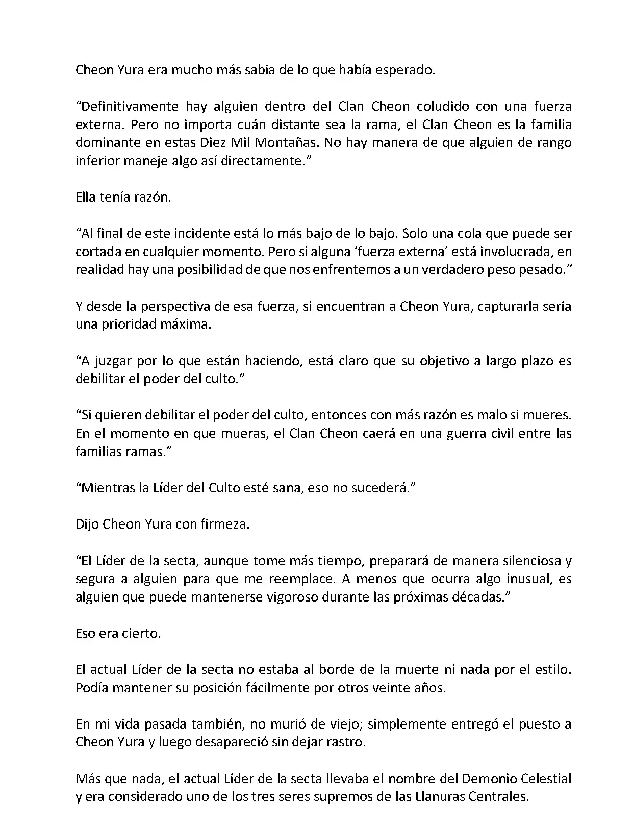 Mi Esposa es la Lider del Culto Demoniaco (Novela) - Capítulo 20 - Página 4 - LectorTMOo