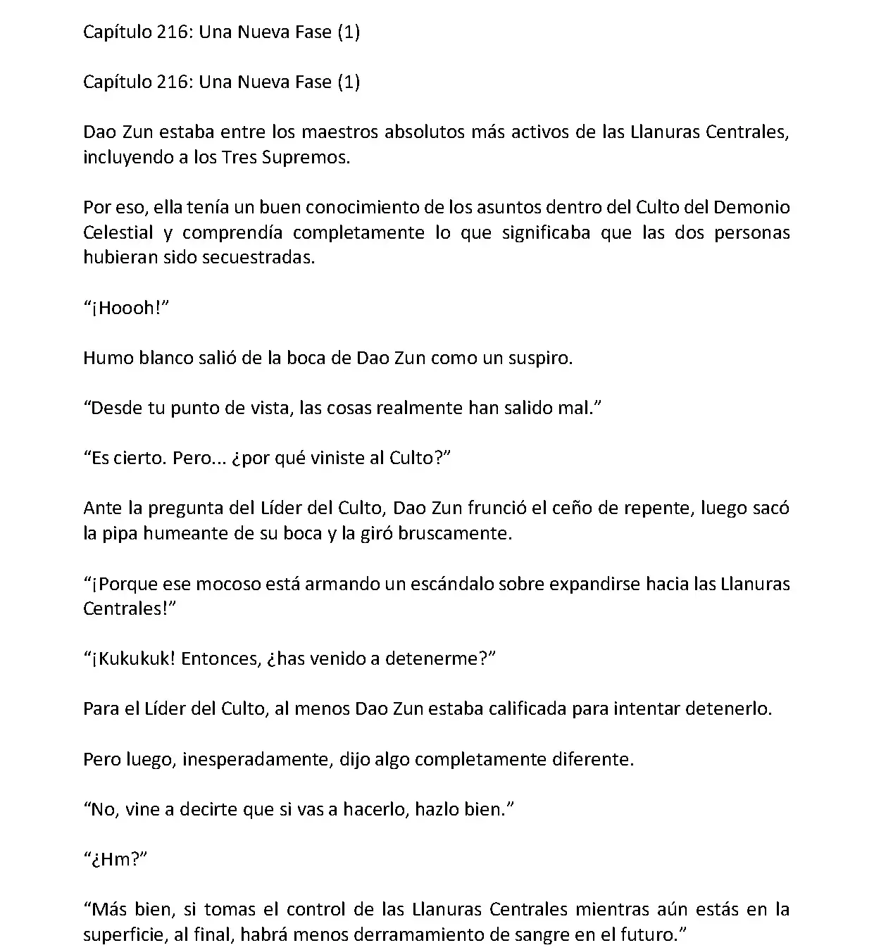 Mi Esposa es la Lider del Culto Demoniaco (Novela) - Capítulo 216 - Página 2 - LectorTMOo
