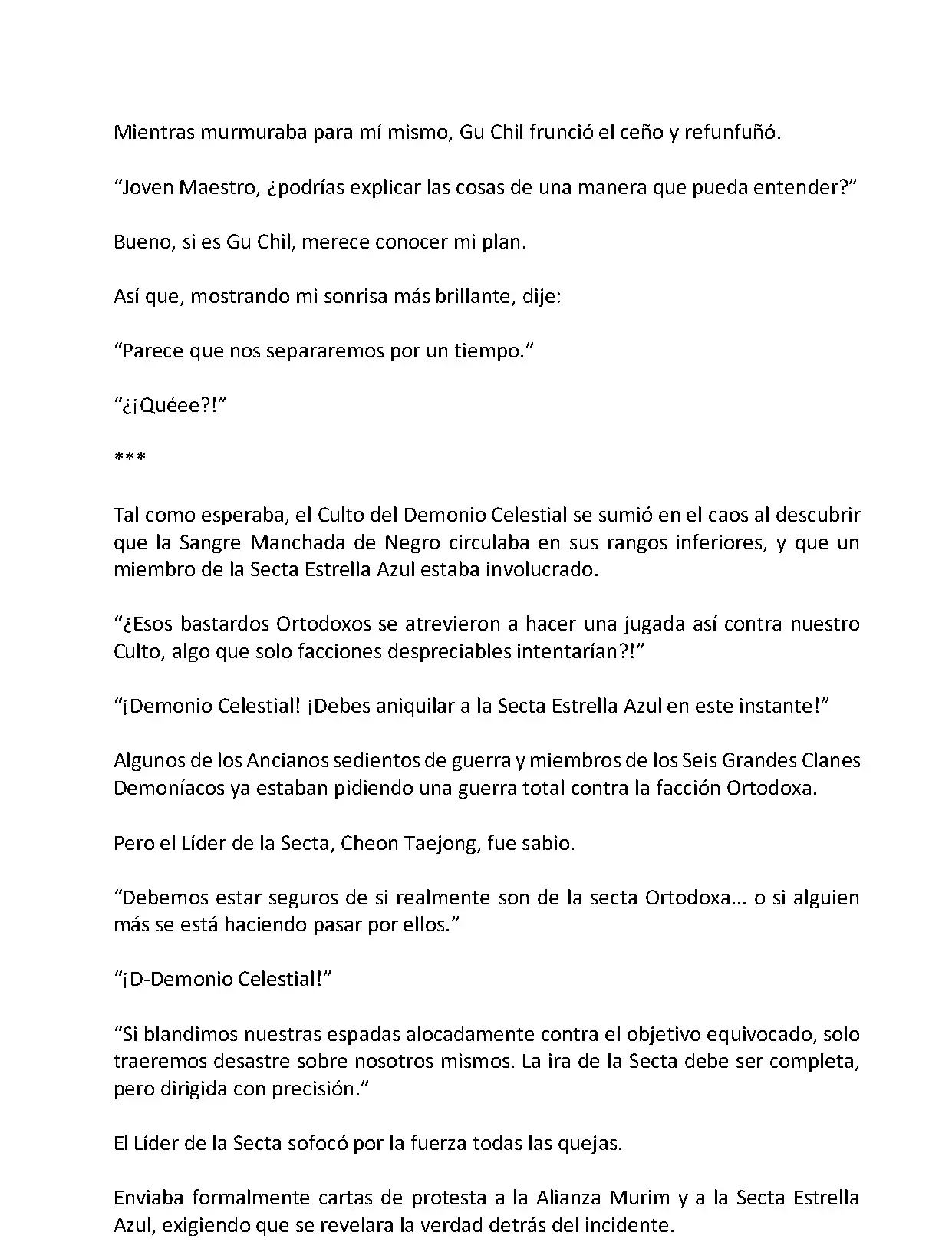 Mi Esposa es la Lider del Culto Demoniaco (Novela) - Capítulo 22 - Página 11 - LectorTMOo