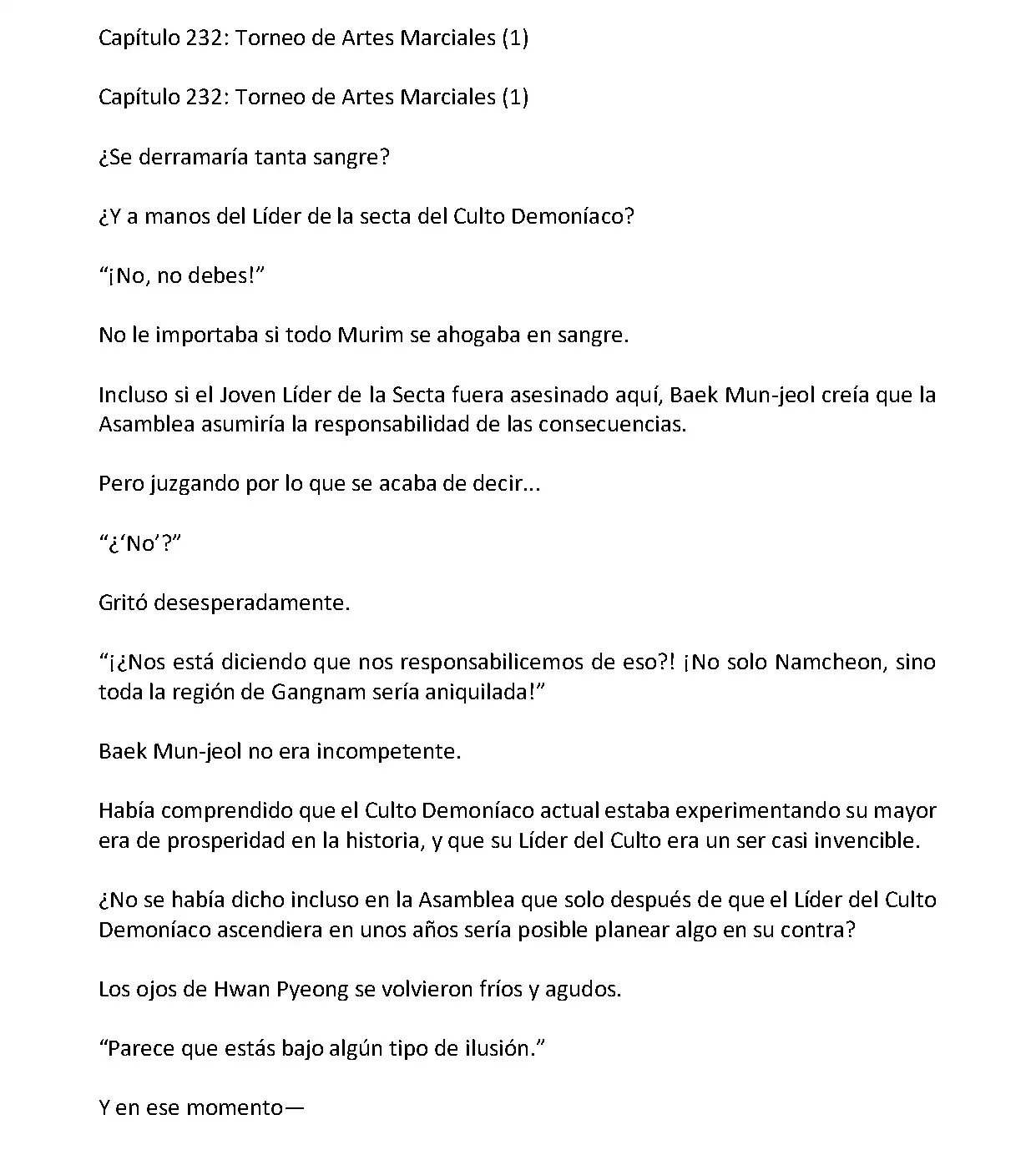 Mi Esposa es la Lider del Culto Demoniaco (Novela) - Capítulo 232 - Página 2 - LectorTMOo