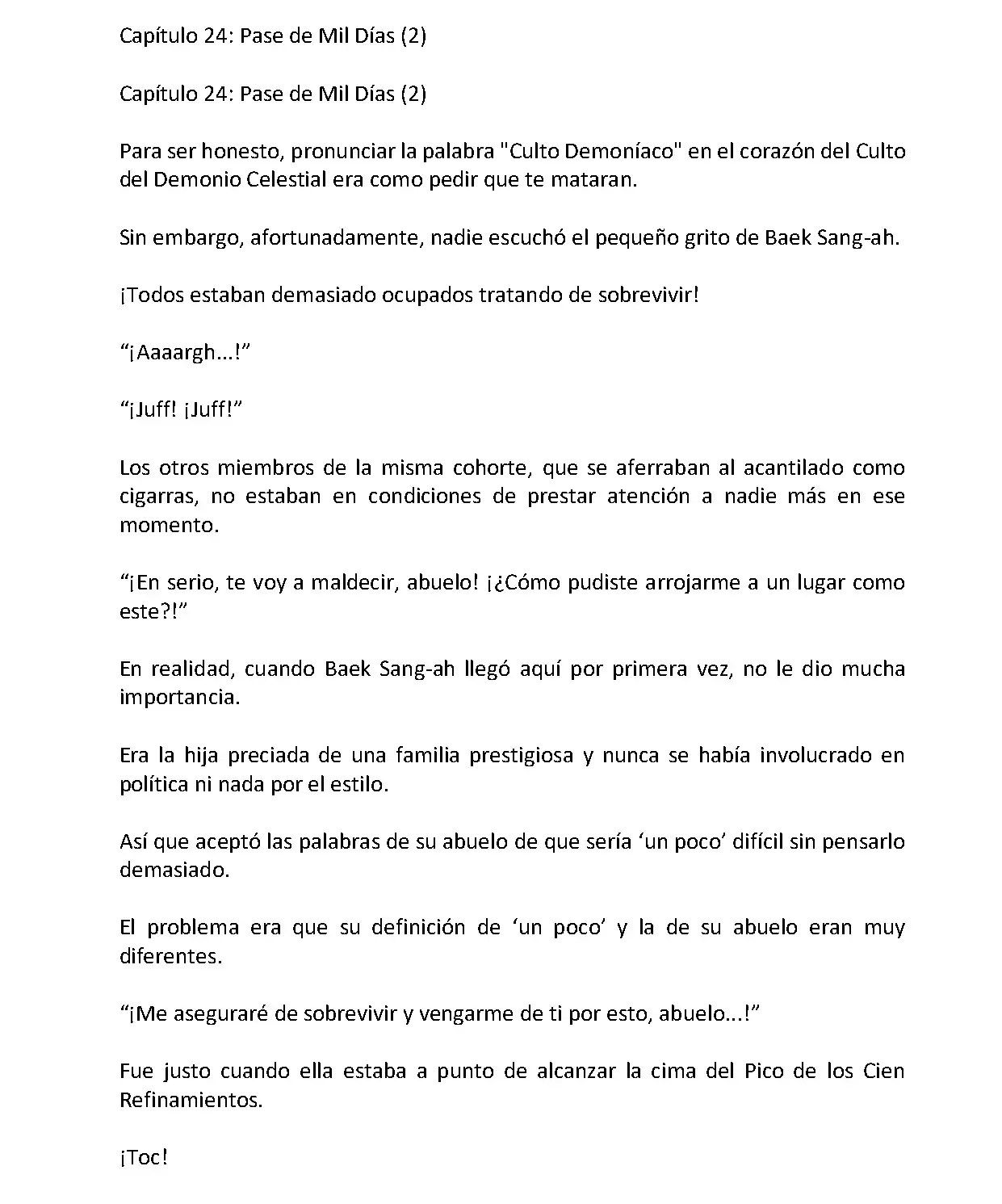 Mi Esposa es la Lider del Culto Demoniaco (Novela) - Capítulo 24 - Página 2 - LectorTMOo
