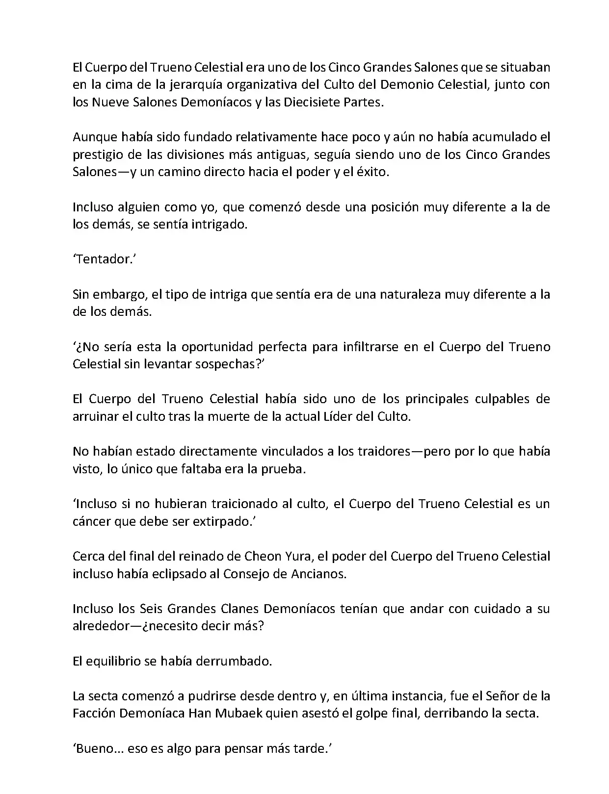 Mi Esposa es la Lider del Culto Demoniaco (Novela) - Capítulo 28 - Página 9 - LectorTMOo