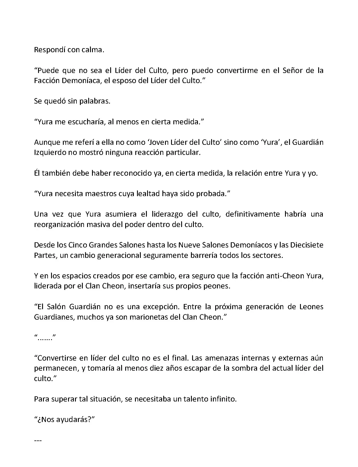 Mi Esposa es la Lider del Culto Demoniaco (Novela) - Capítulo 307 - Página 4 - LectorTMOo