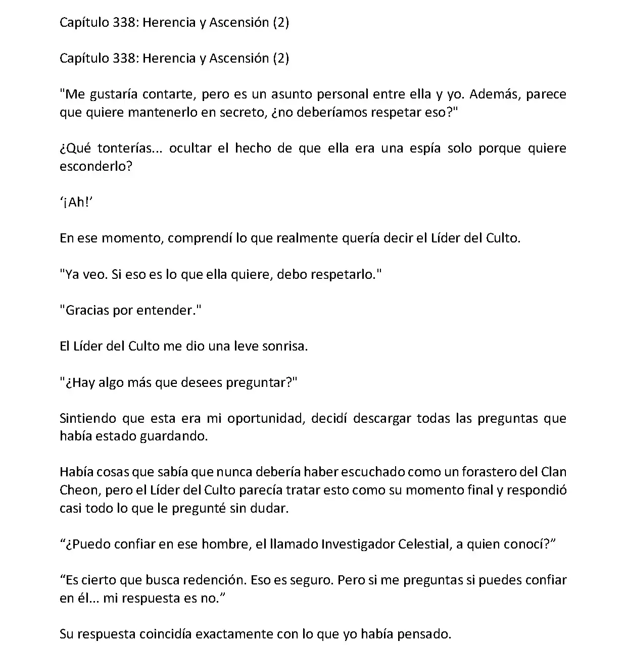 Mi Esposa es la Lider del Culto Demoniaco (Novela) - Capítulo 338 - Página 2 - LectorTMOo