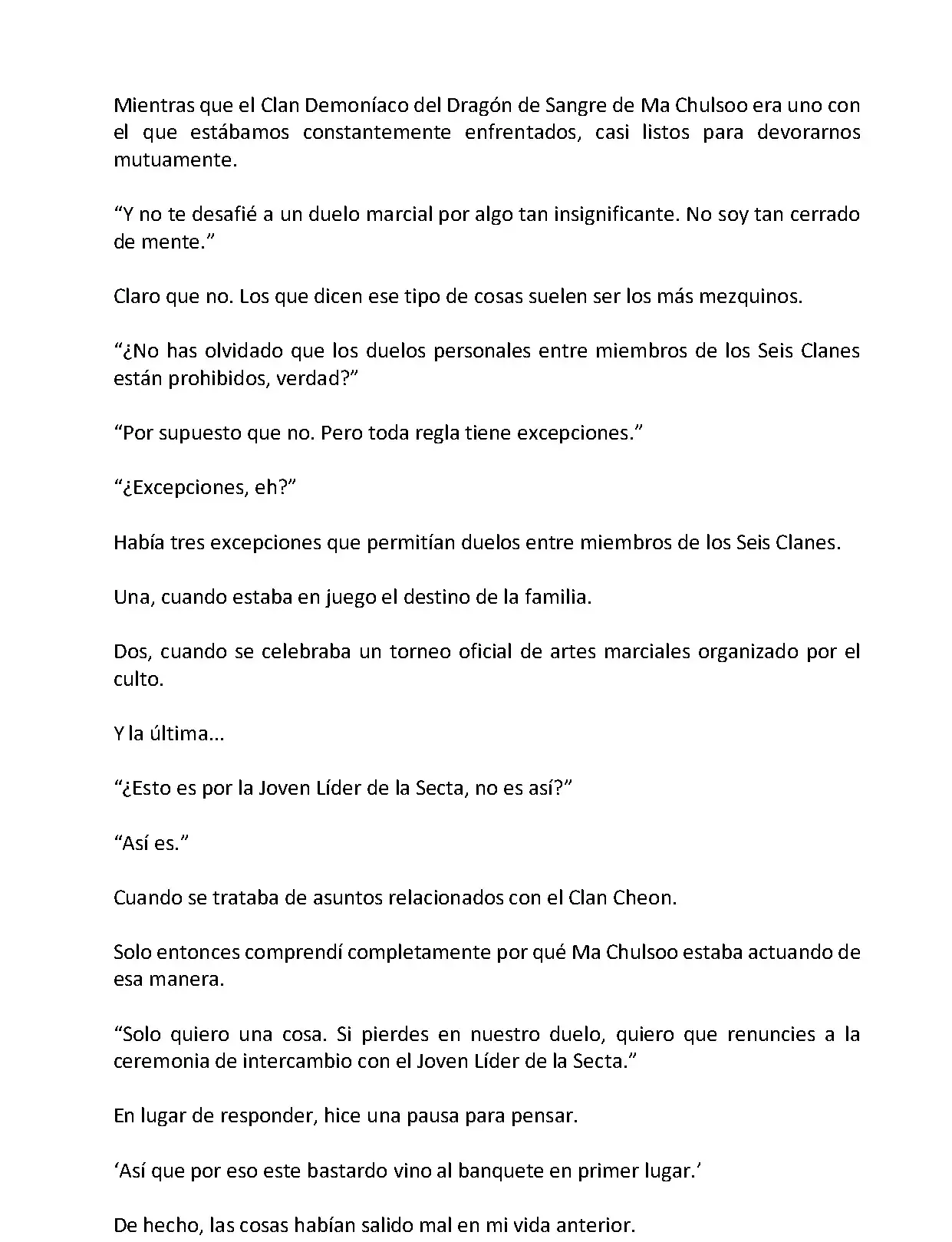 Mi Esposa es la Lider del Culto Demoniaco (Novela) - Capítulo 4 - Página 5 - LectorTMOo