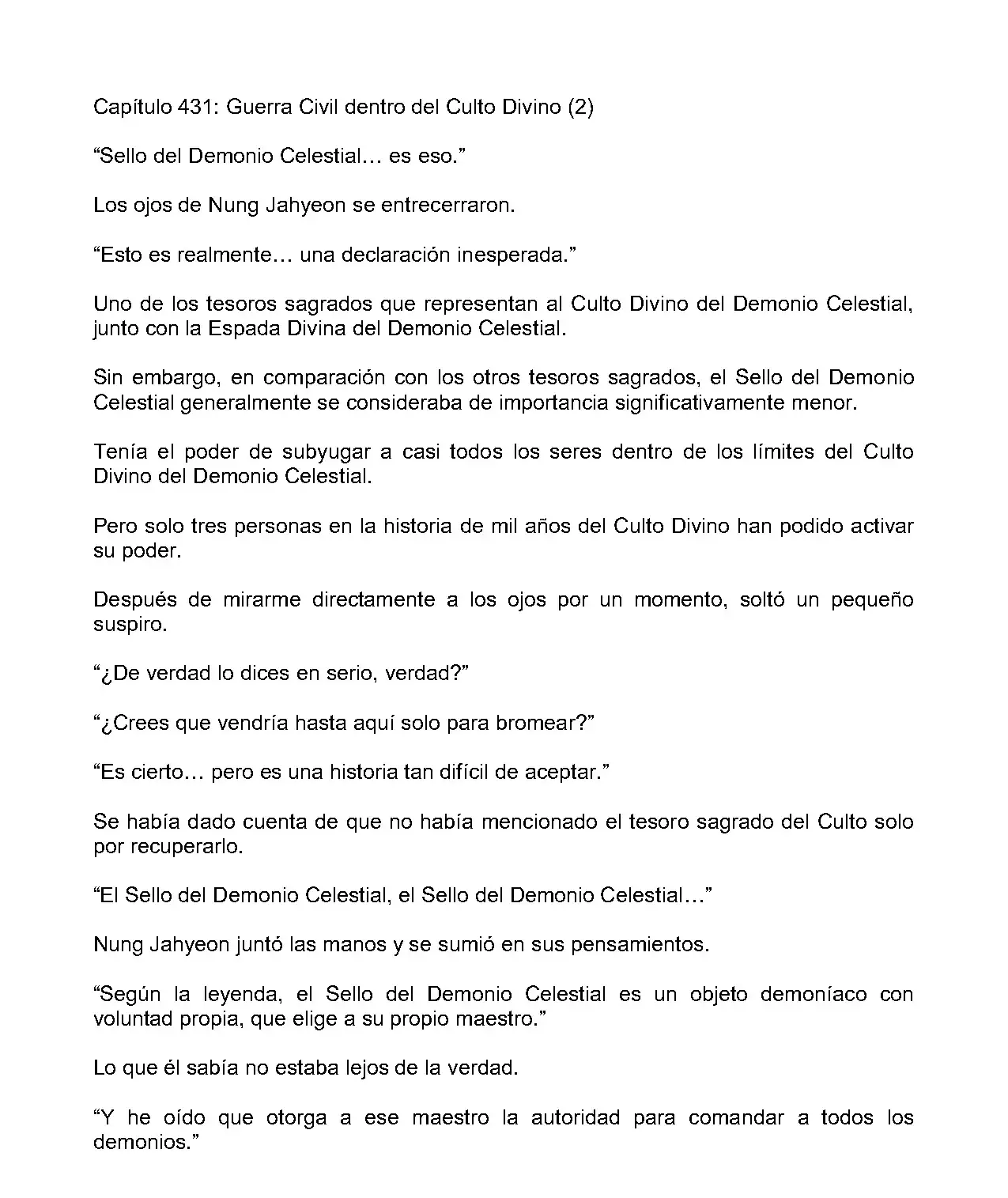 Mi Esposa es la Lider del Culto Demoniaco (Novela) - Capítulo 431 - Página 3 - LectorTMOo