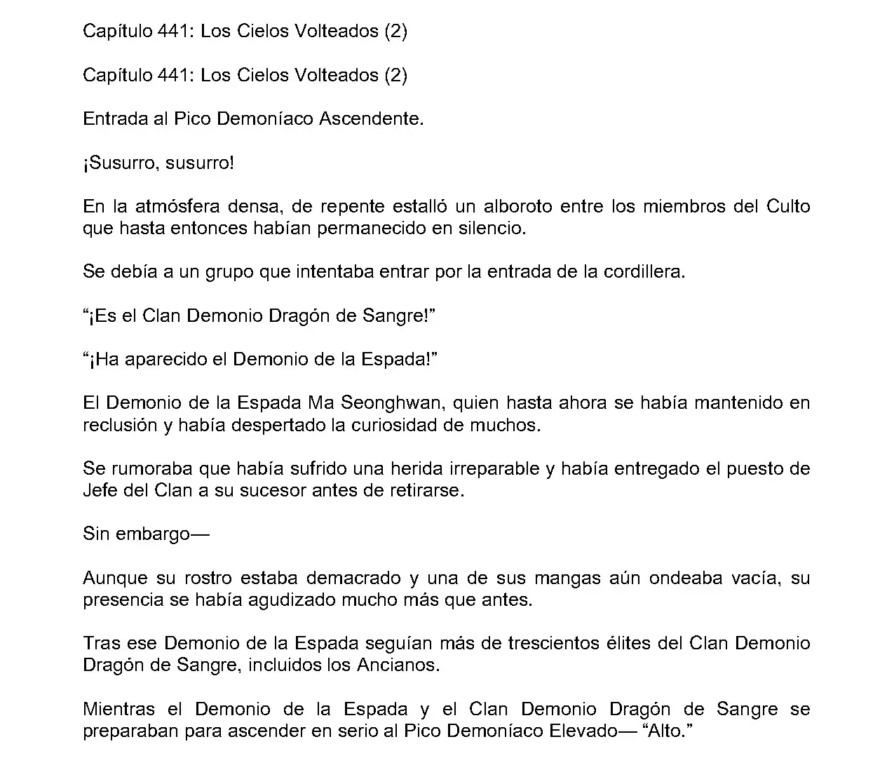 Mi Esposa es la Lider del Culto Demoniaco (Novela) - Capítulo 441 - Página 2 - LectorTMOo