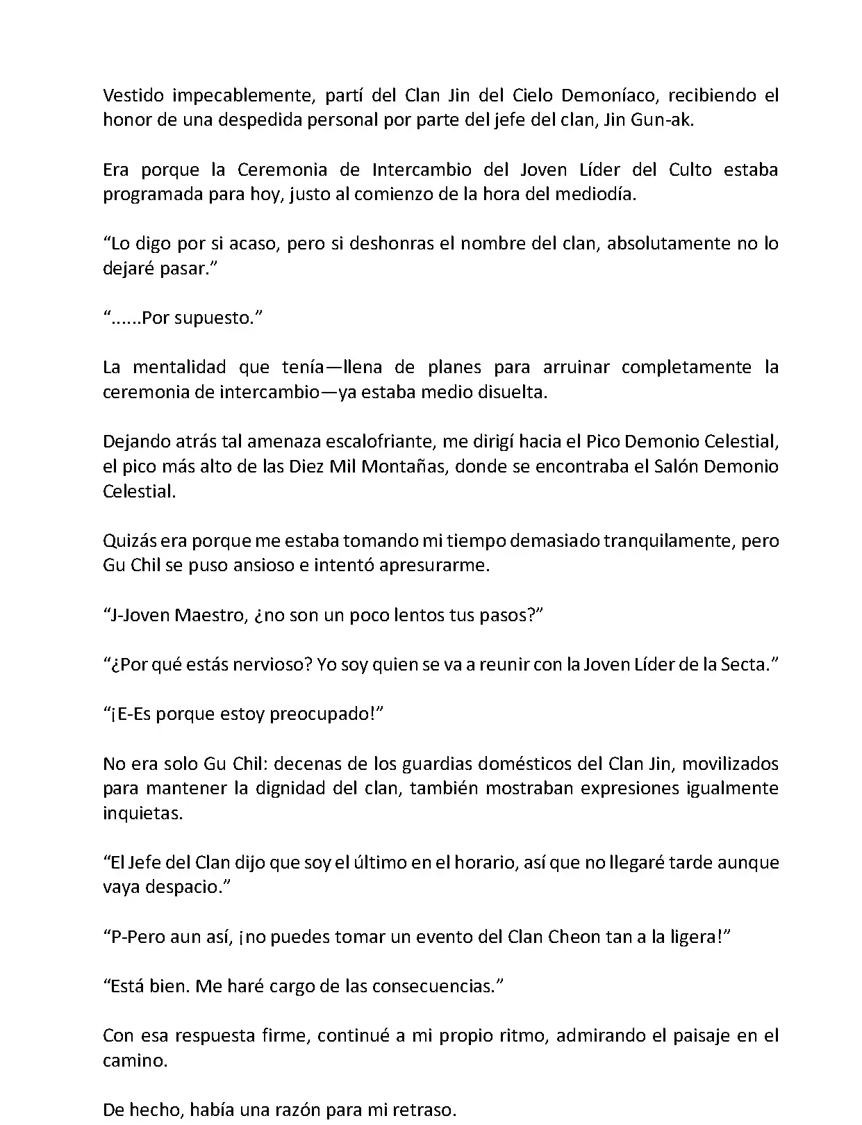 Mi Esposa es la Lider del Culto Demoniaco (Novela) - Capítulo 6 - Página 3 - LectorTMOo