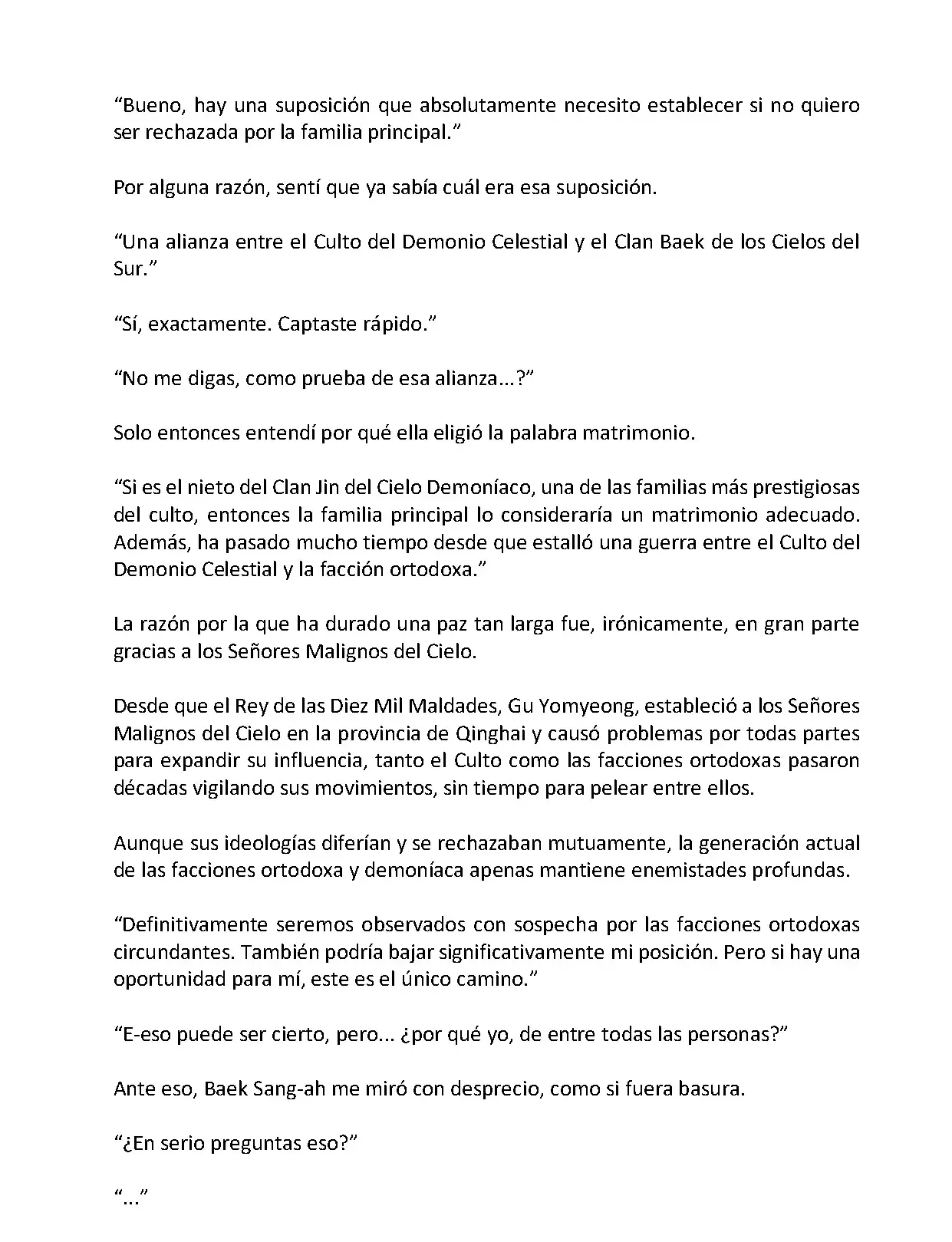 Mi Esposa es la Lider del Culto Demoniaco (Novela) - Capítulo 89 - Página 4 - LectorTMOo