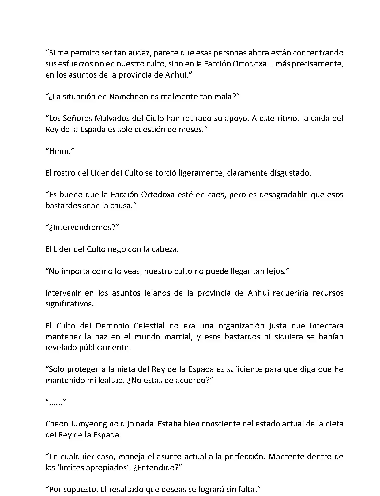 Mi Esposa es la Lider del Culto Demoniaco (Novela) - Capítulo 96 - Página 6 - LectorTMOo