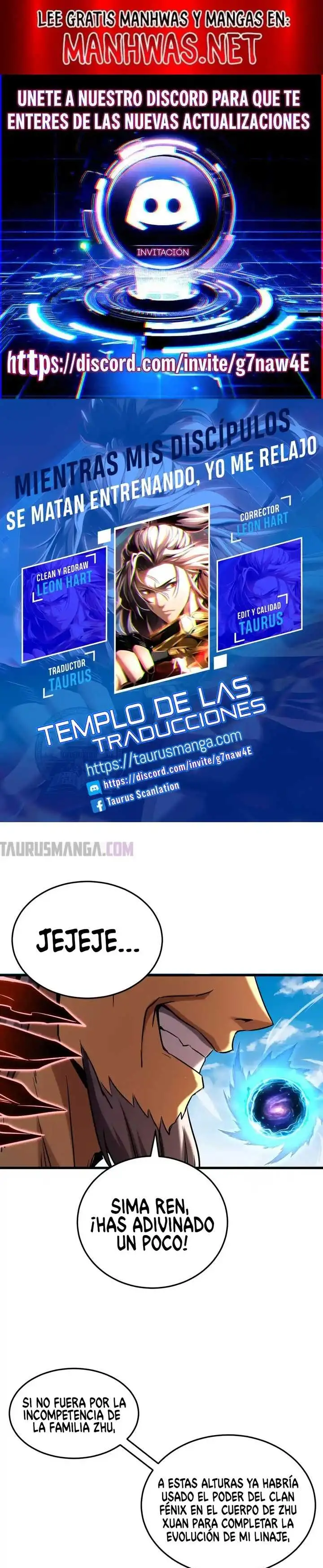 ¡Mientras mis discipulos se matan entrenando, yo me relajo! - Capítulo 118 - Página 1 - LectorTMOo