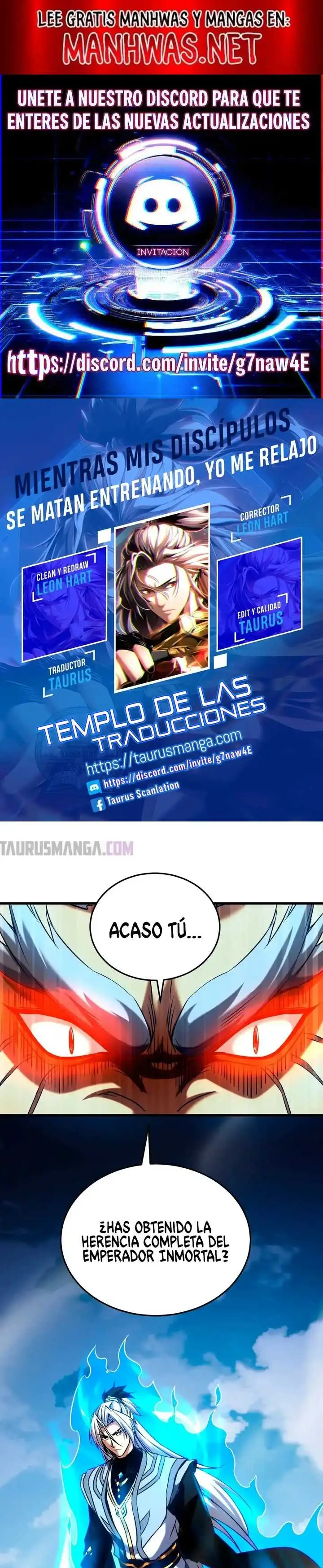 ¡Mientras mis discipulos se matan entrenando, yo me relajo! - Capítulo 122 - Página 1 - LectorTMOo