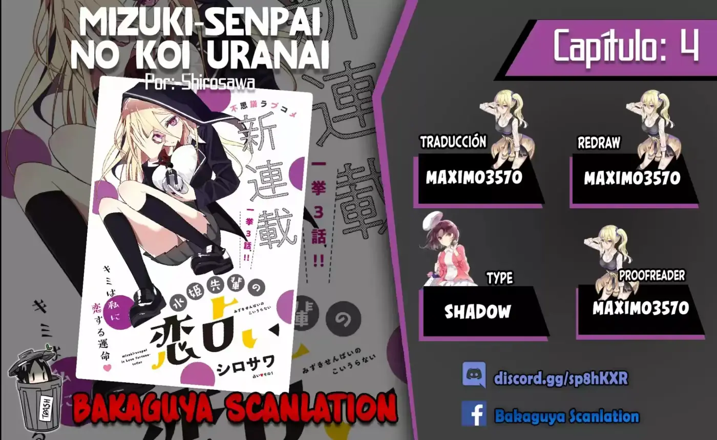 Mizuki-senpai Es Una Adivinadora De Amor - Capítulo 4 - Página 1 - LectorTMOo