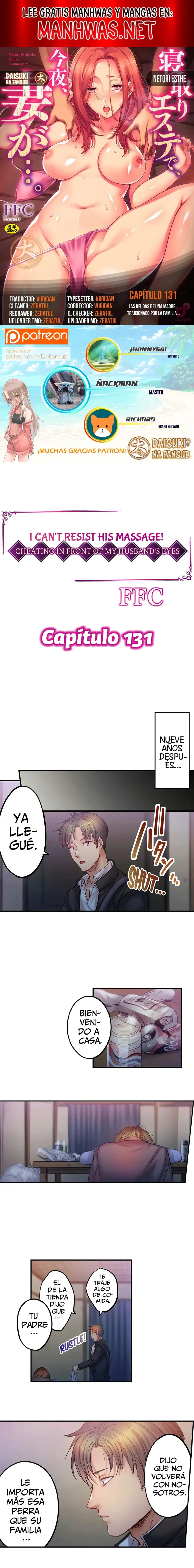¡No puedo resistirme a su masaje! Engañando a mi esposo frente a sus ojos - Capítulo 131 - Página 1 - LectorTMOo