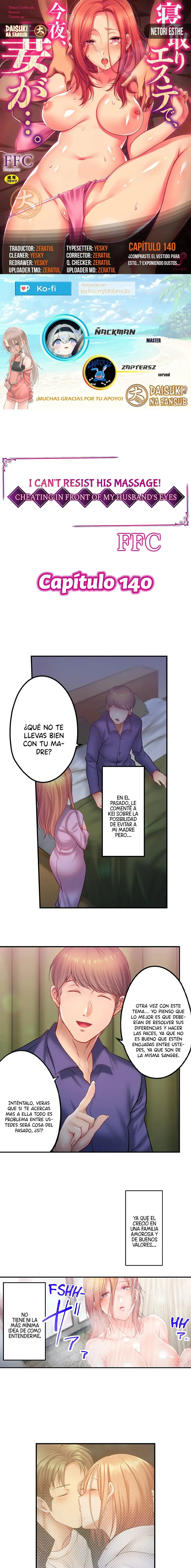 ¡No puedo resistirme a su masaje! Engañando a mi esposo frente a sus ojos - Capítulo 140 - Página 1 - LectorTMOo