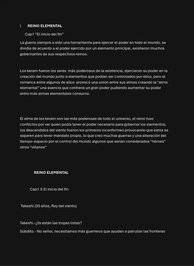Reino elemental - Capítulo 1 - Página 1 - LectorTMOo