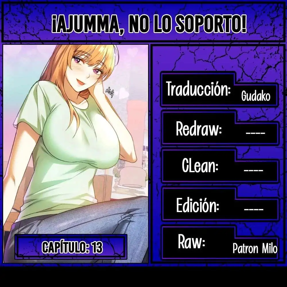 ¡No Puedo Soportarlo, Señora! - Capítulo 13 - Página 1 - LectorTMOo