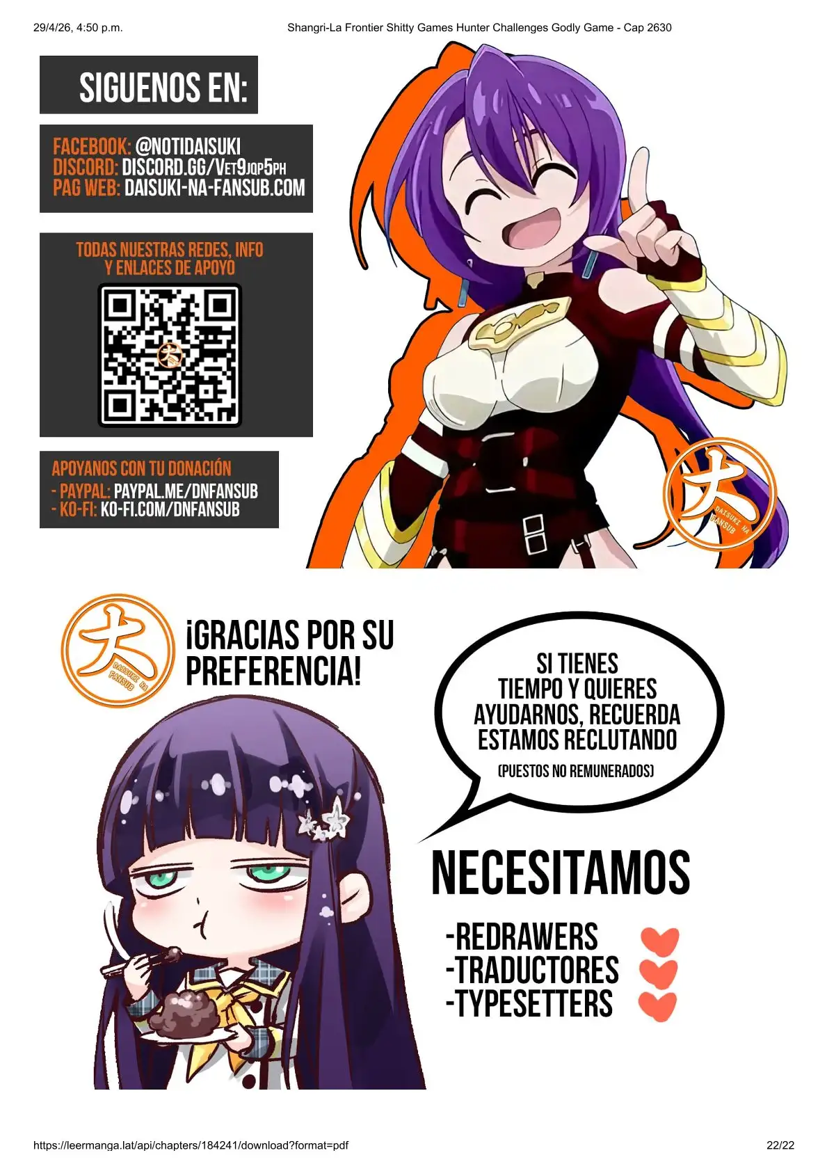 Shangri-La Frontier: Crappy Game Hunter Challenges God-Tier Game - Capítulo 263 - Página 22 - LectorTMOo