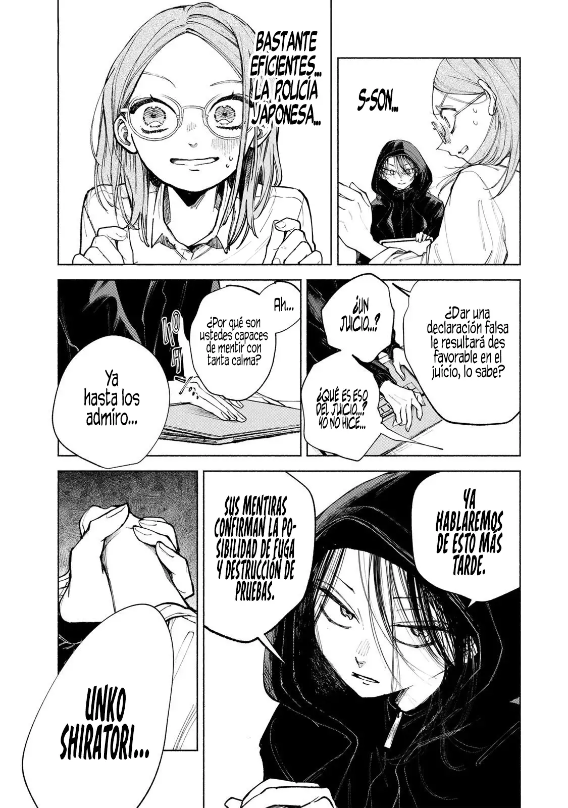 Shiratori Unko tiene 31 trazos capítulo 14 página 11