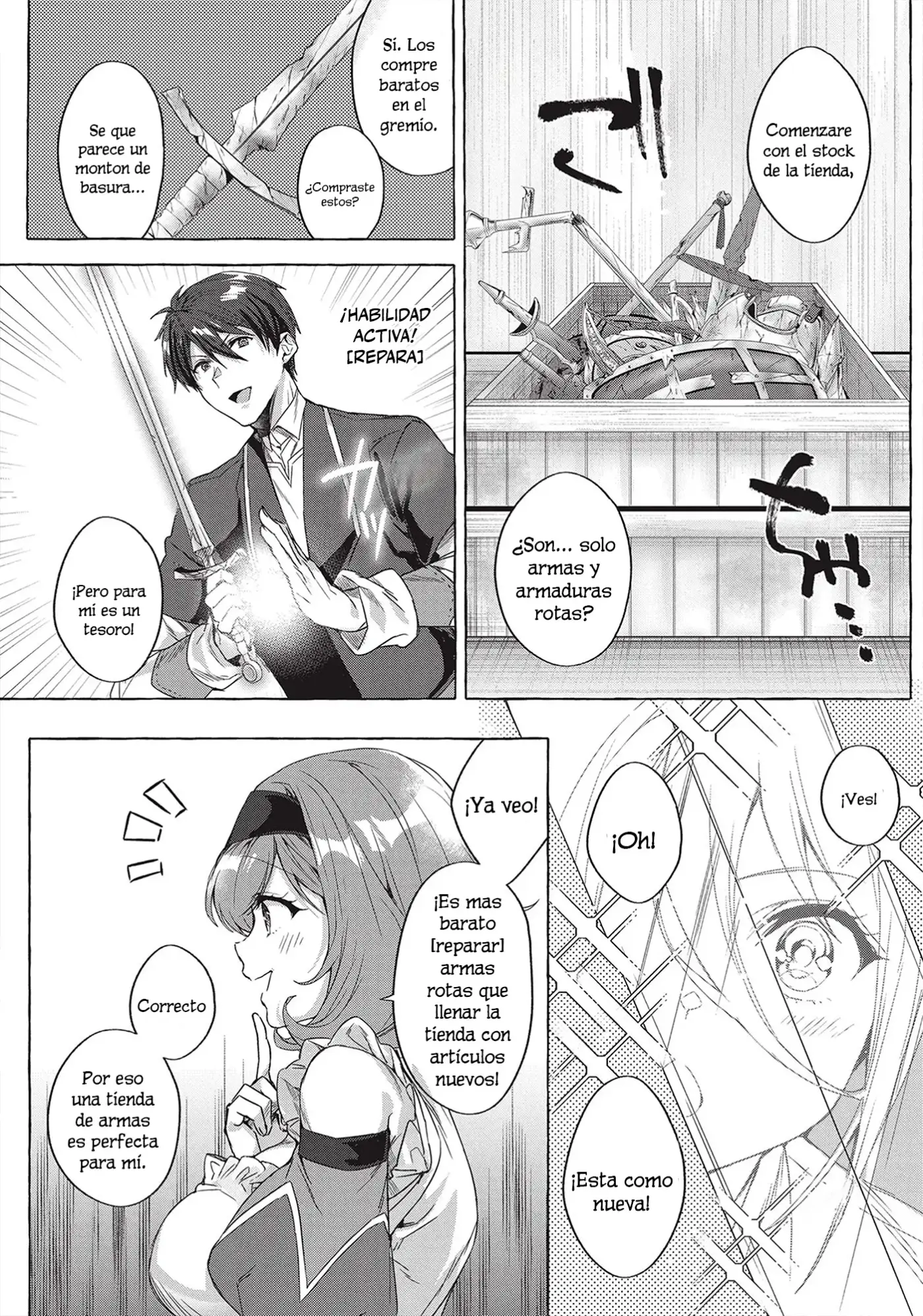 [Shuufuku] Sukiru ga Bannou Chiito-ka Shitanode, Buki-ya demo Hirakou ka to Omoimasu - Capítulo 3 - Página 4 - LectorTMOo