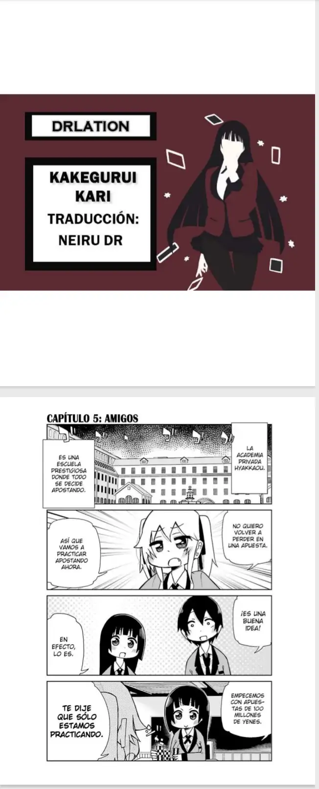 spin-off de kakegurui kari - Capítulo 4 - Página 1 - LectorTMOo
