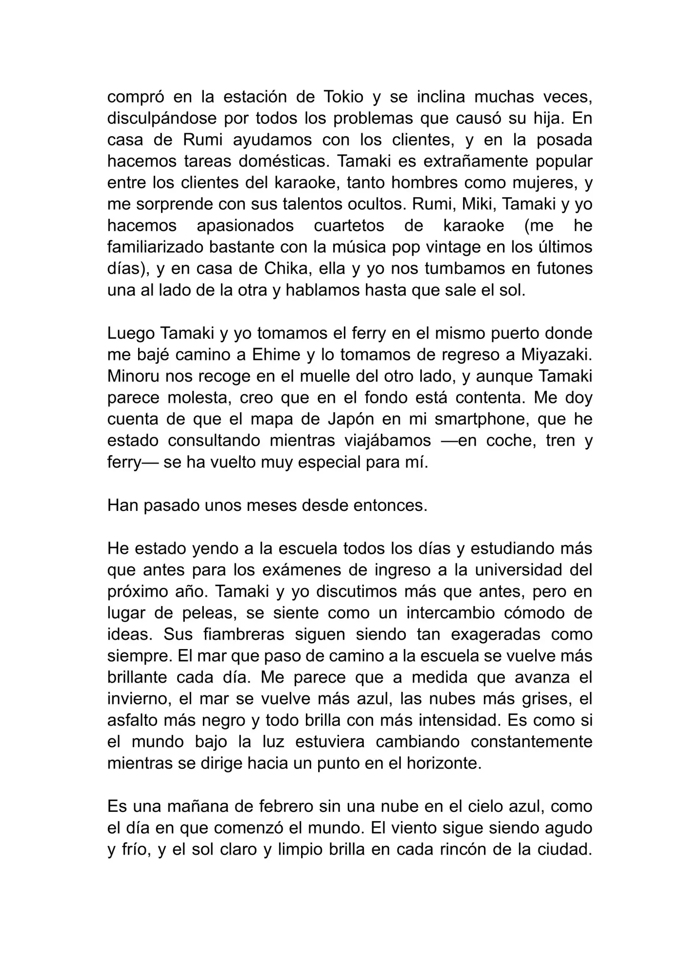 Suzume (Novela) - Capítulo 7 - Página 5 - LectorTMOo