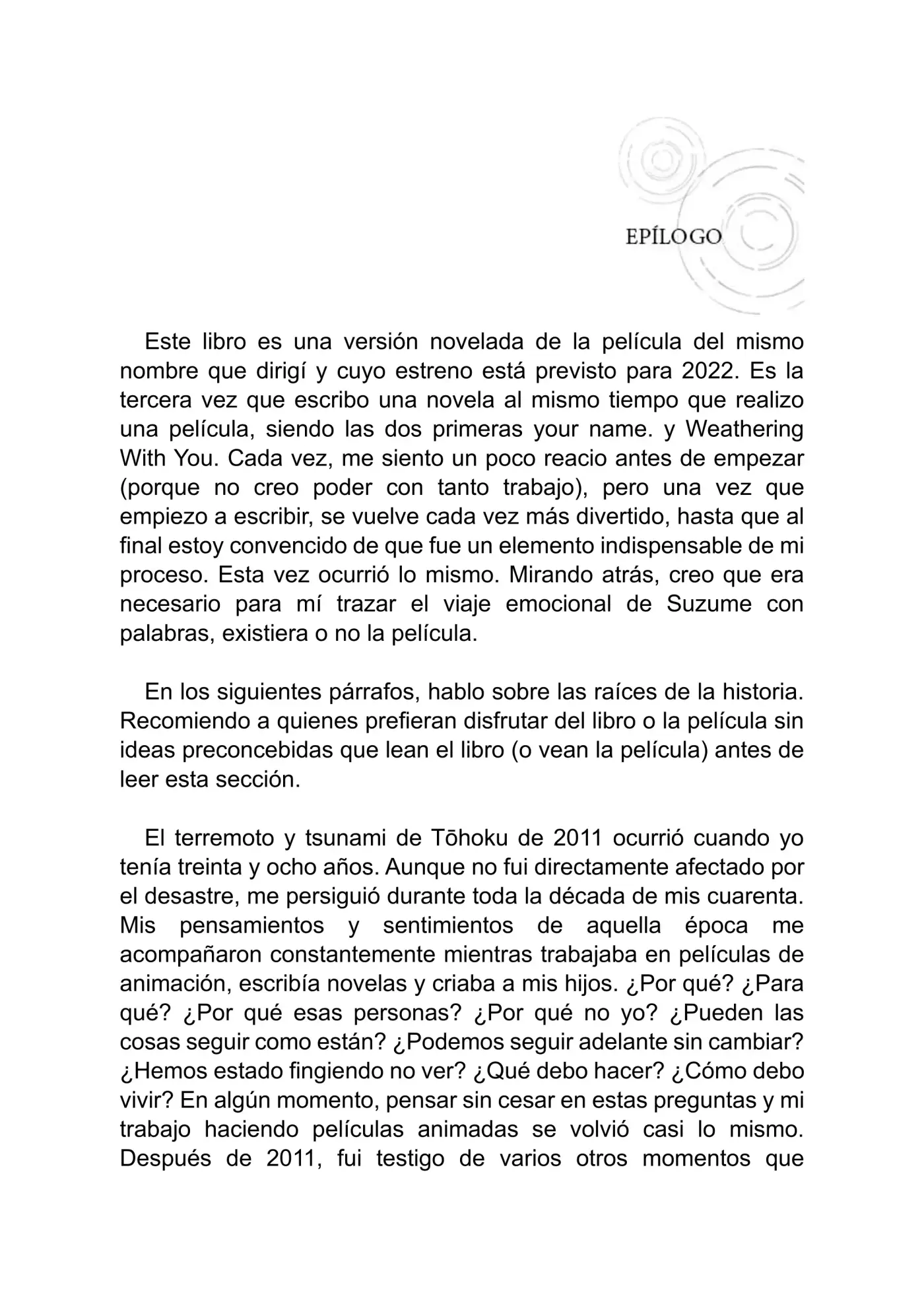 Suzume (Novela) - Capítulo 8 - Página 4 - LectorTMOo