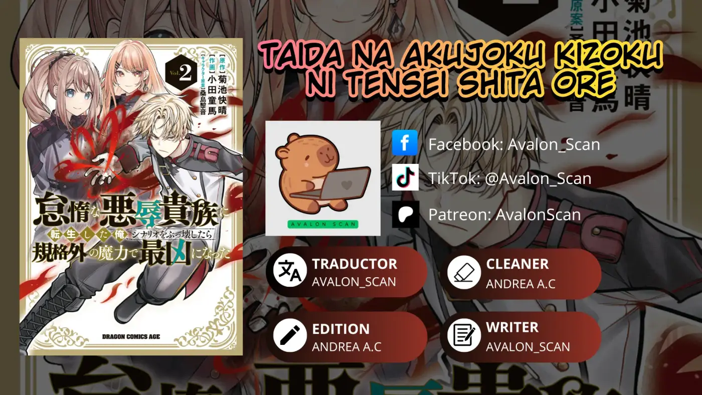 Taida na Akujoku Kizoku ni Tensei Shita Ore, Scenario wo Bukkowa Shitara Kikaku-gai no Maryoku de Saikyou ni Natta - Capítulo 22.1 - Página 1 - LectorTMOo