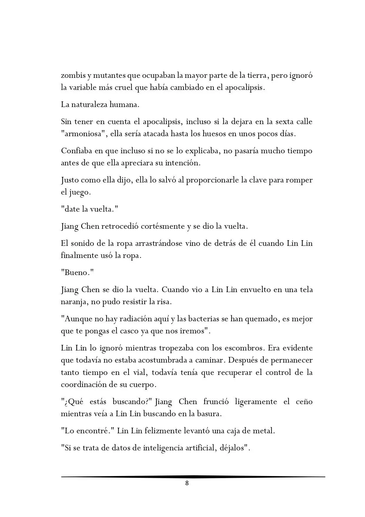 Tengo una Mansion en el mundo Post-apocaliptico (Novela) - Capítulo 104 - Página 8 - LectorTMOo