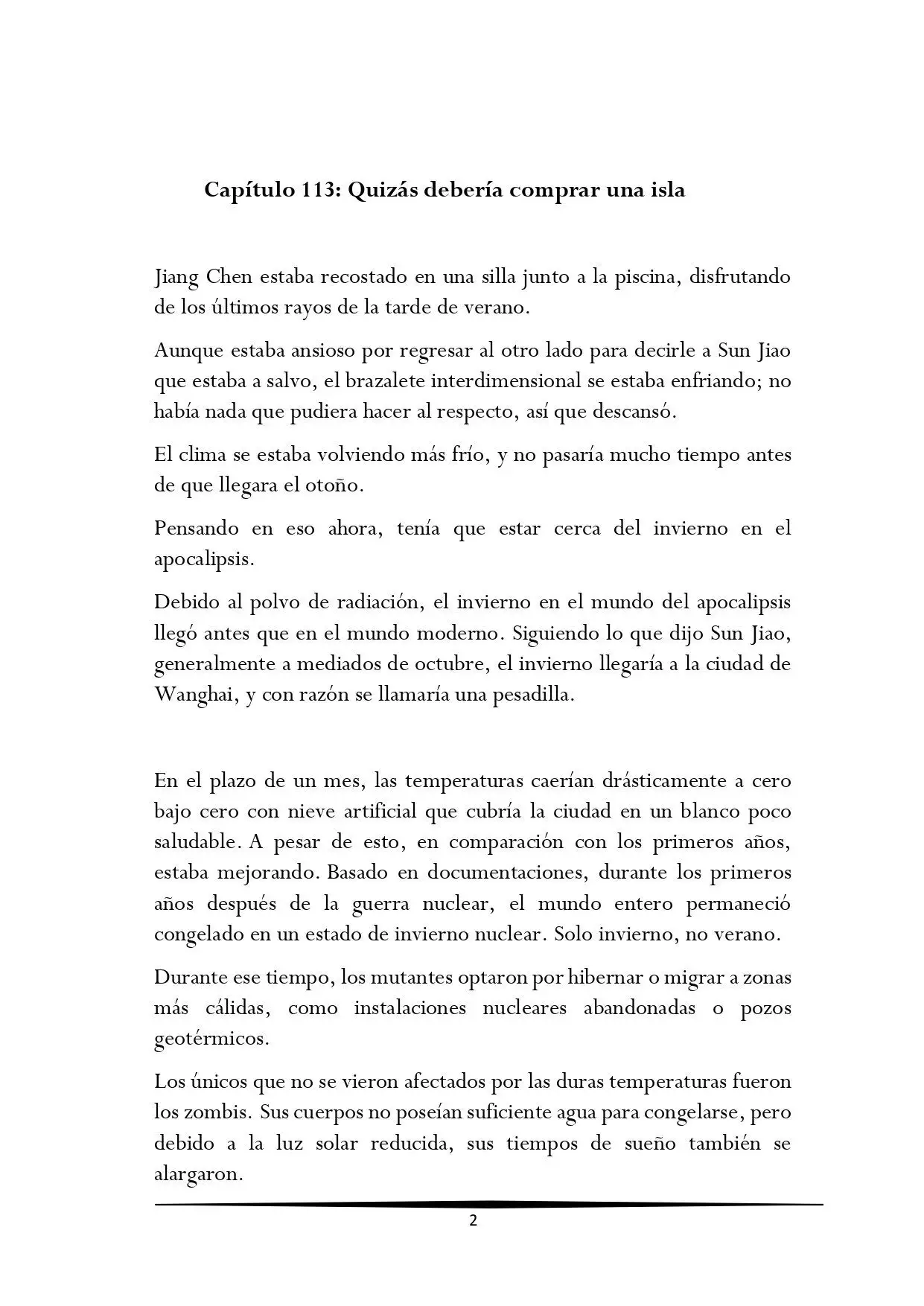Tengo una Mansion en el mundo Post-apocaliptico (Novela) - Capítulo 113 - Página 2 - LectorTMOo