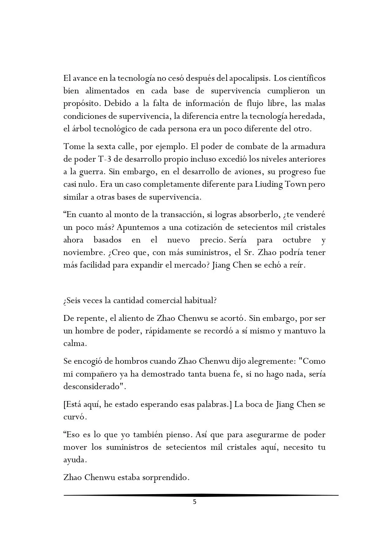 Tengo una Mansion en el mundo Post-apocaliptico (Novela) - Capítulo 84 - Página 5 - LectorTMOo