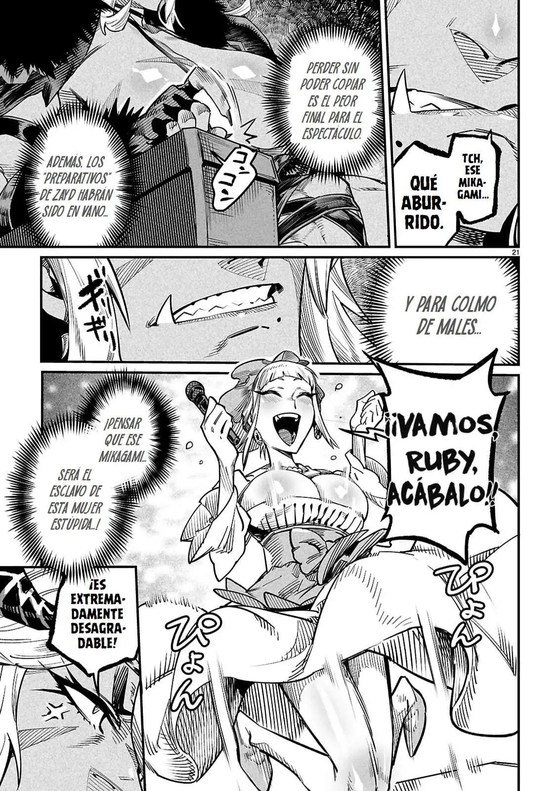 Tensei Colosseum - Saijaku Skill de Saikyou no Onna-tachi o Kouryaku shite Dorei Harem Tsukurimasu - Capítulo 39 - Página 21 - LectorTMOo