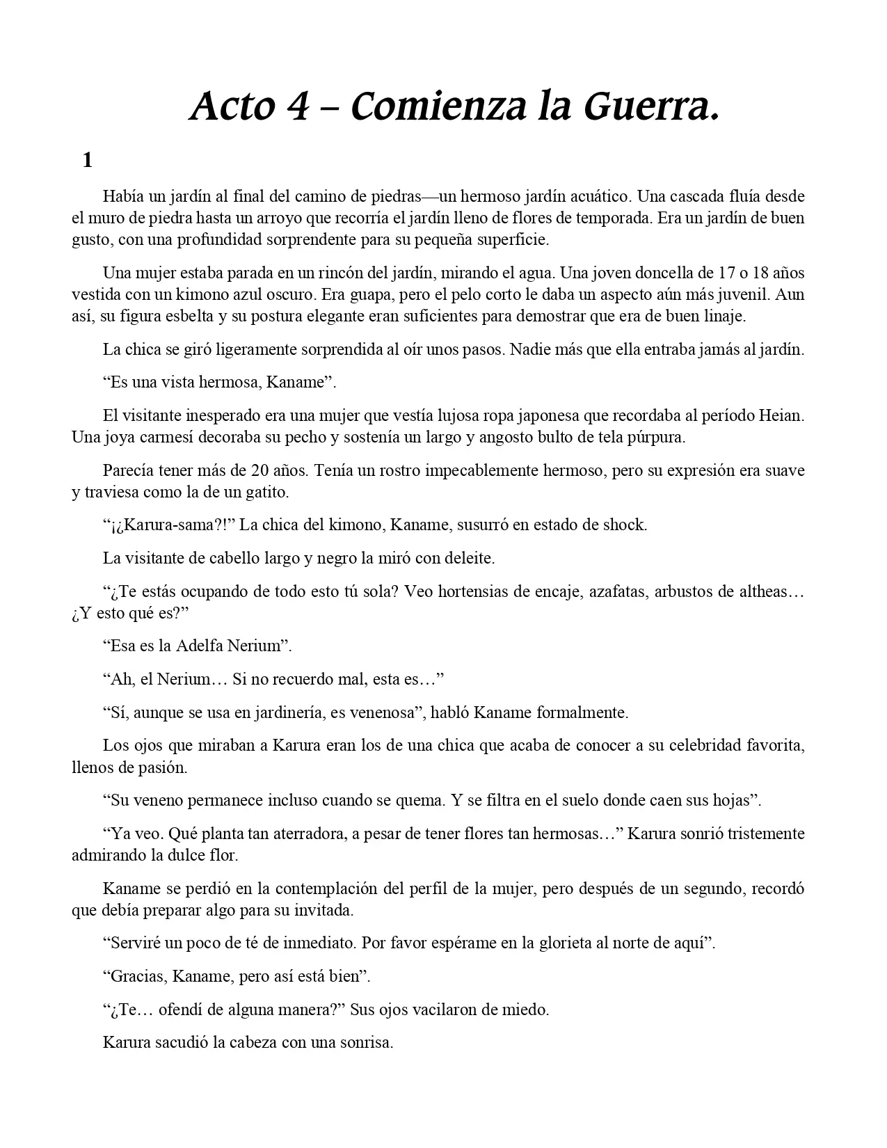 The Hollow Regalia (Novela) - Capítulo 2.5 - Página 1 - LectorTMOo